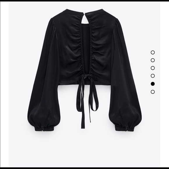 Zara Satin Effect Crop Top - Picture 9 of 9